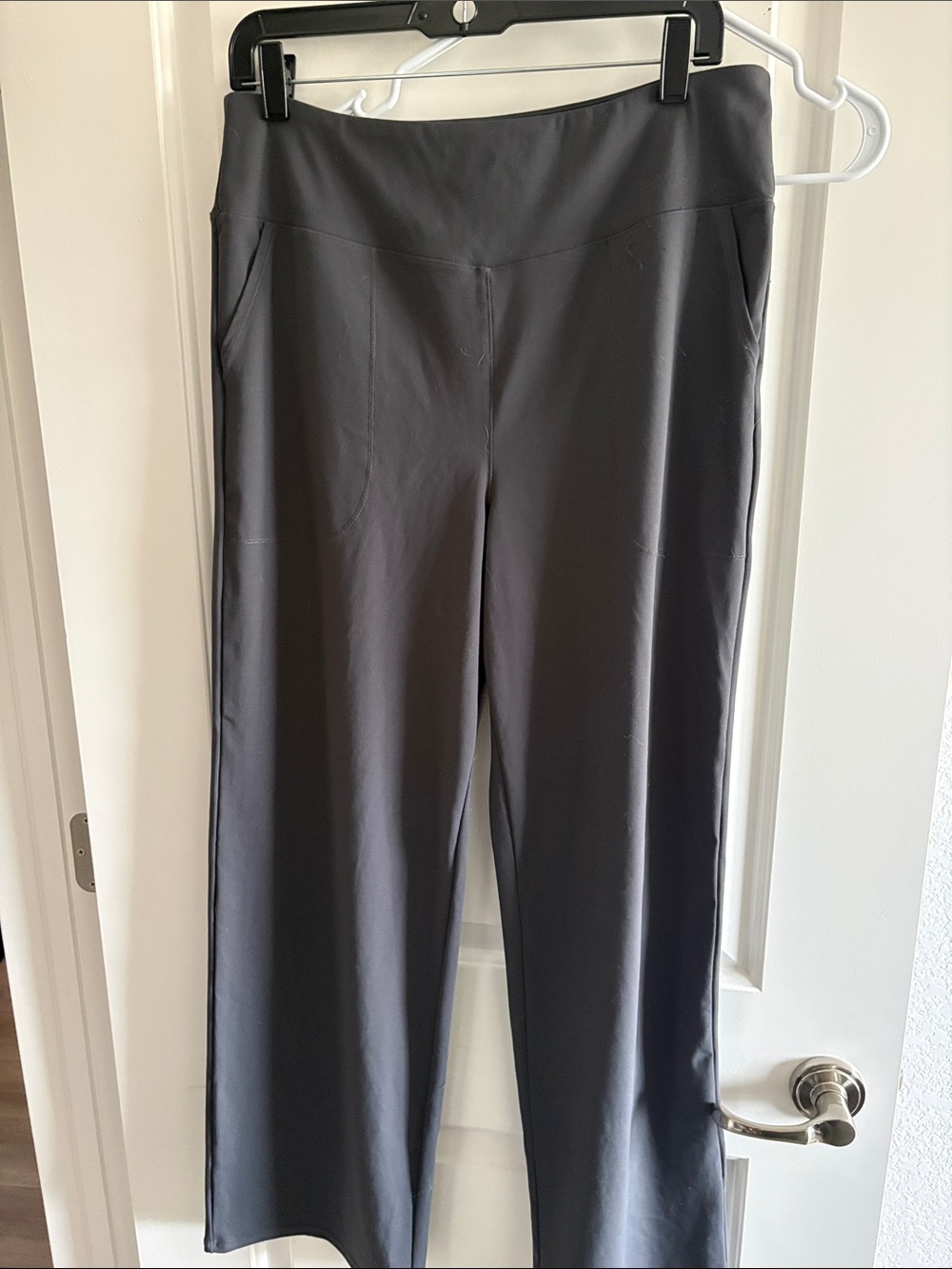 Women's Stretch Wide-Leg Pants - Slate Gray